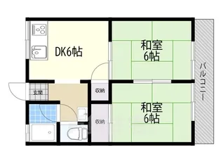 エコート藤原【1階】の間取り