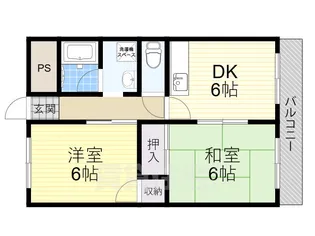 エトワールヴィル-R八尾末広町【1階】の間取り