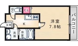 ラージヒル尼崎東【2階】の間取り