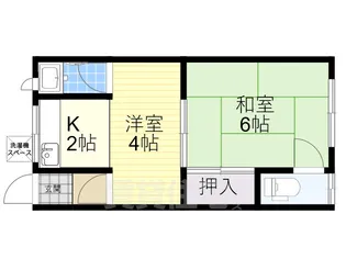 尾崎ハイツ【2階】の間取り