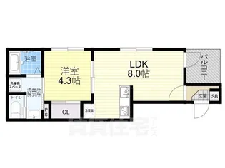 ハーモニーテラス杭全【3階】の間取り