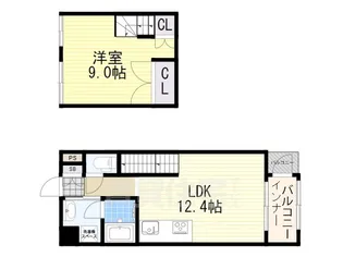 クロスメゾン【302号室】の間取り