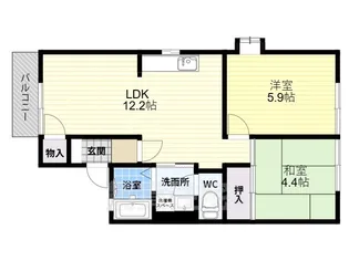 グリーンヒル小金台B棟【1階】の間取り