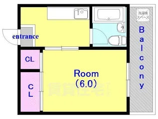 大喜マンション【2階】の間取り