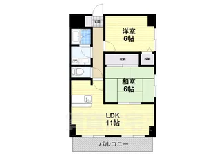 プリムローズタカダ【5階】の間取り