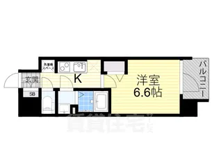 アドバンス大阪ヴェンティ【13階】の間取り