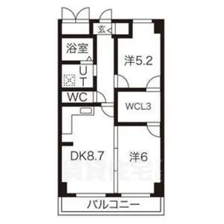 グランドール西大路【7階】の間取り