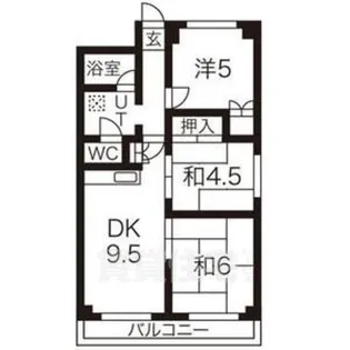 グランドール西大路【7階】の間取り