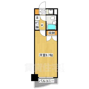 アクシルコート京都二条ウエスト棟【7階】の間取り