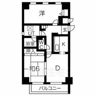 グレース堀田【8階】の間取り
