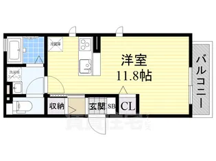 ソレアード土師ノ里【1階】の間取り