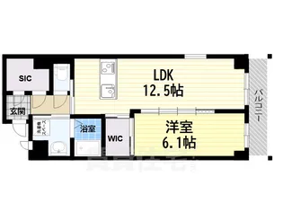 レアグランツ東難波 I 重量鉄骨造3階建【1階】の間取り