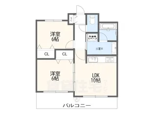 プレファシオ平野【2階】の間取り