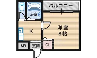 カリエ中もず【3階】の間取り