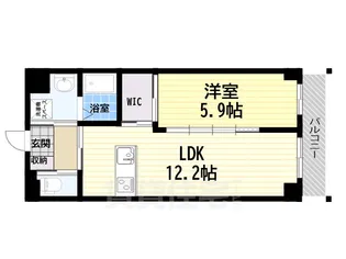 レアグランツ東難波 I 重量鉄骨造3階建【3階】の間取り