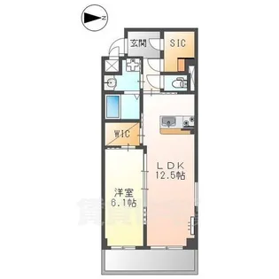 レアグランツ東難波1【2階】の間取り
