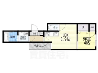 F asecia Crown【3階】の間取り