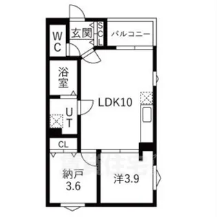 DEVELD西又兵ヱ【1階】の間取り