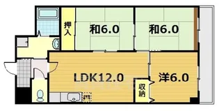エーデル音羽【4階】の間取り