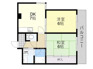 コーポ悠美【4階】の間取り
