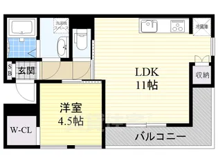 プラリア岡山手【2階】の間取り