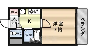 ピラーズ御所西【1階】の間取り