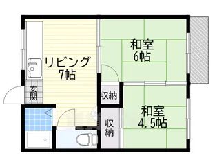 橋本ハイツ【2階】の間取り
