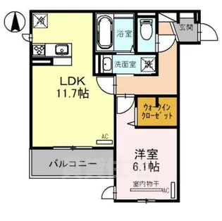 D-room今川 A棟【3階】の間取り