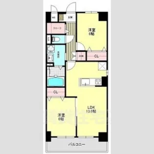 コンフォータブル【3階】の間取り