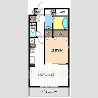 ディアコートK2【3階】の間取り