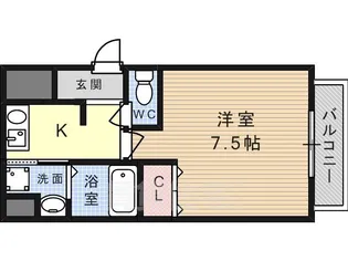 マンションKUROSE【2階】の間取り