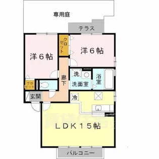 リビングタウン加美北 C棟【1階】の間取り