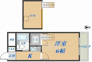 ラパンプラス【4階】の間取り