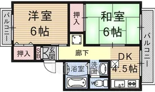 セジュールつつみB棟【1階】の間取り