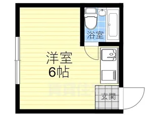 ハナテンイイヅカハイツ【3階】の間取り