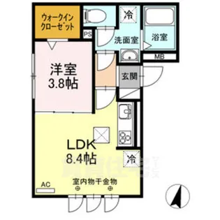 エクラシエール【1階】の間取り