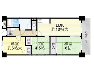 レジデンス佃【4階】の間取り