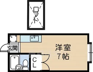 エステートピア武庫川【2階】の間取り