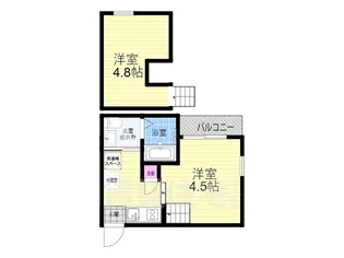Cielo 東寺【203号室】の間取り