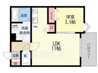 (仮称)ジーメゾン山科ヴェリタ【1階】の間取り