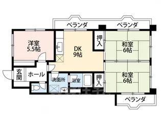 瑞ケ丘マンション【1階】の間取り