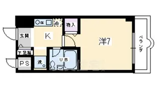 パラドール西院PART2【1階】の間取り
