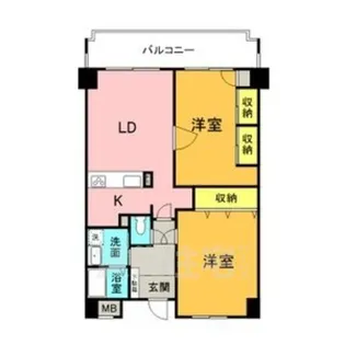 グランデ元塩【7階】の間取り
