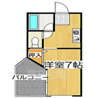 ラフィーネ四条堀川【7階】の間取り