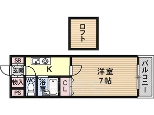 ロフティ北花田【4階】の間取り