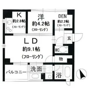 パークホームズ覚王山 EAST【2階】の間取り