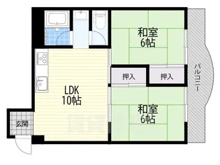 ニューハイツ諏訪森【201号室】の間取り