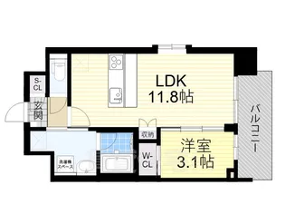 スプランディッド堺東DUE【11階】の間取り