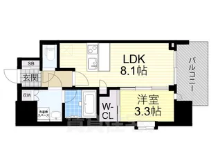スプランディッド堺東DUE【13階】の間取り