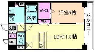 BROU福島【3階】の間取り